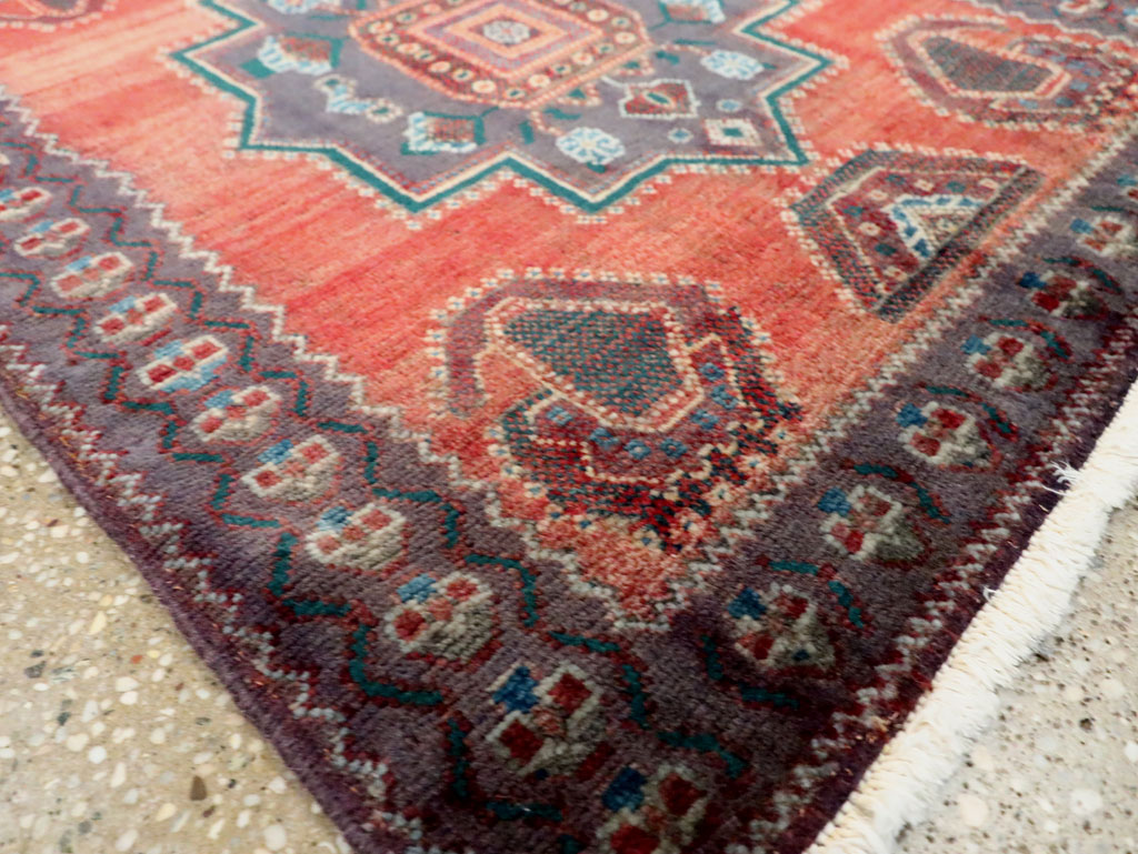 Vintage Persian Hamadan Rug, No.27855 - Staging