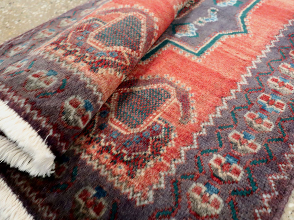 Vintage Persian Hamadan Rug, No.27855 - Staging