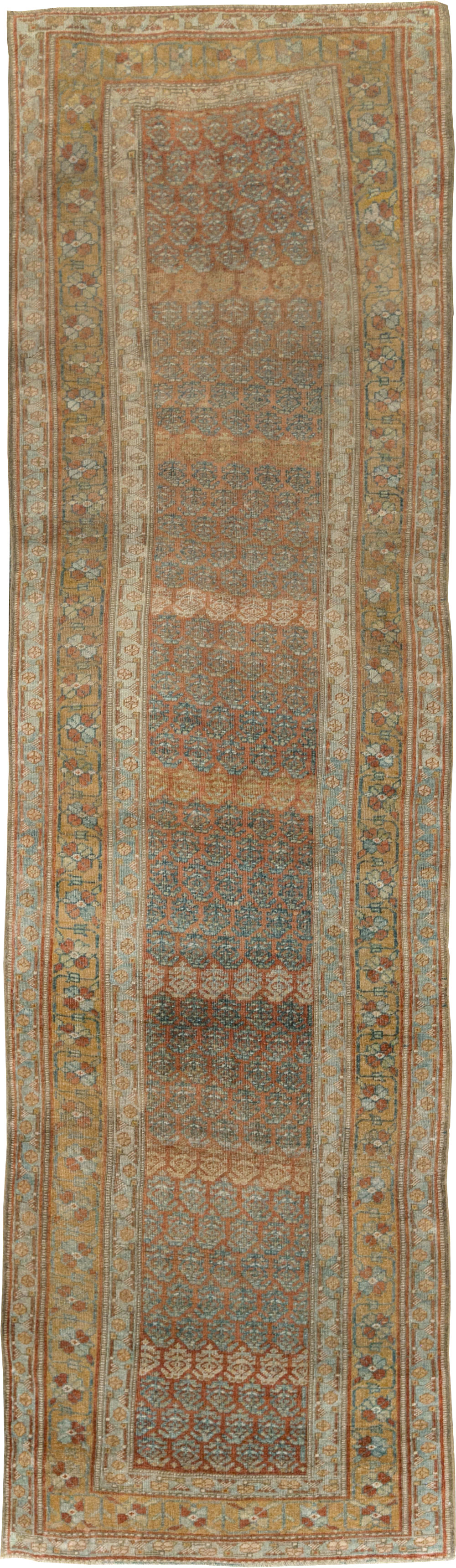 Antique Persian Kurd Bidjar Gallery Carpet, No.27858 - Staging