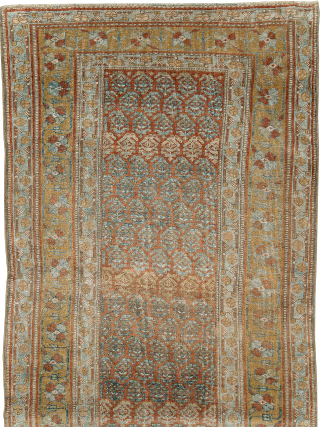 Antique Persian Kurd Bidjar Gallery Carpet, No.27858 - Staging