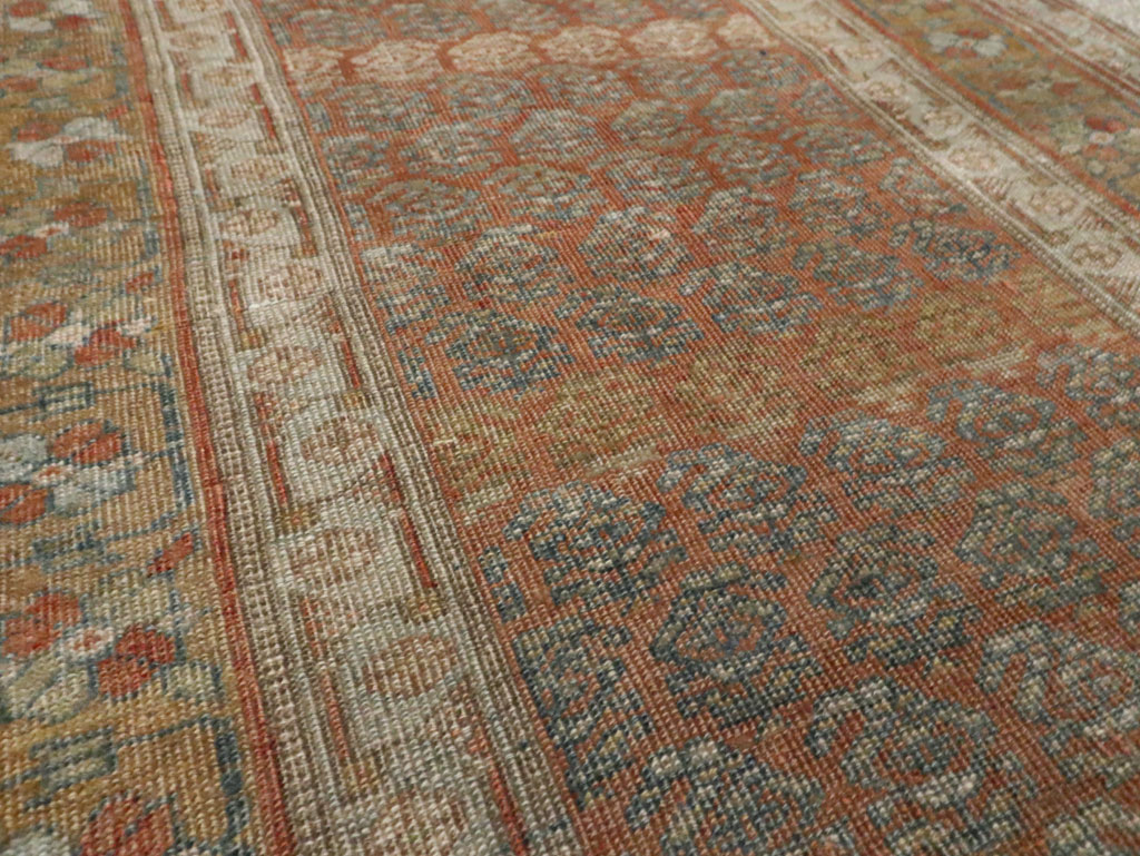 Antique Persian Kurd Bidjar Gallery Carpet, No.27858 - Staging