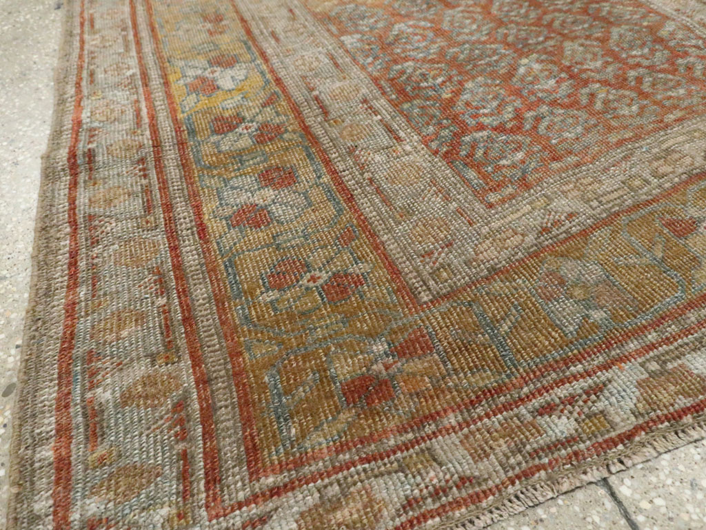 Antique Persian Kurd Bidjar Gallery Carpet, No.27858 - Staging