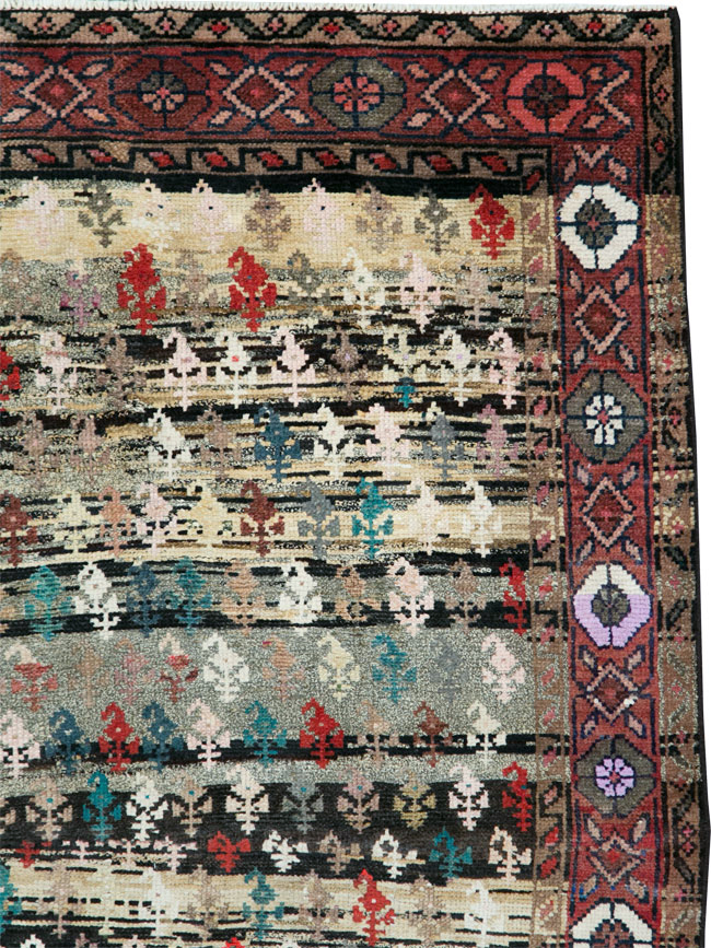 Vintage Persian Hamadan Rug, No.27866 - Staging