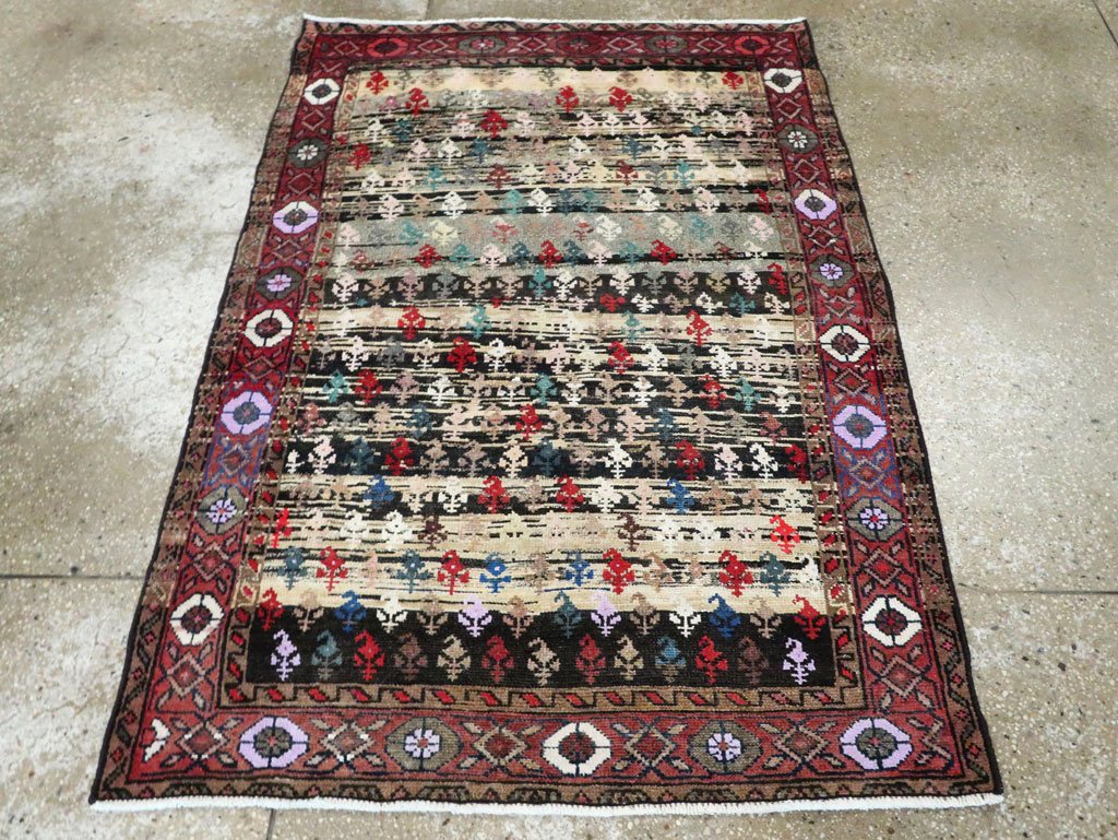 Vintage Persian Hamadan Rug, No.27866 - Staging