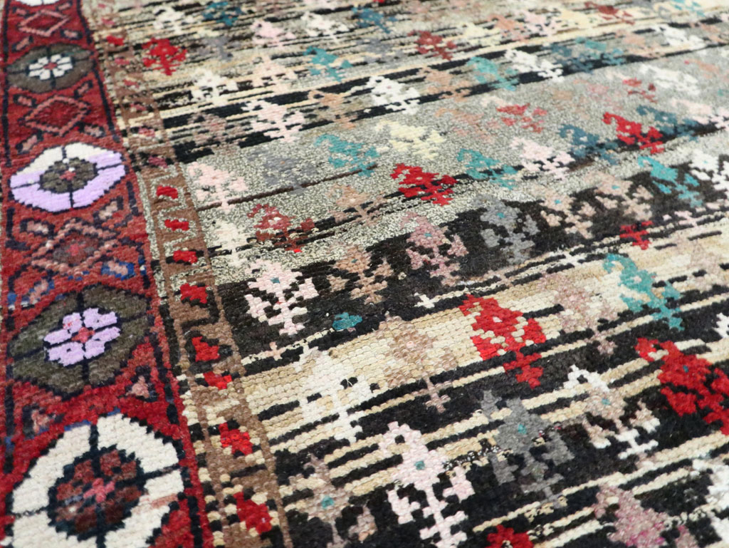 Vintage Persian Hamadan Rug, No.27866 - Staging