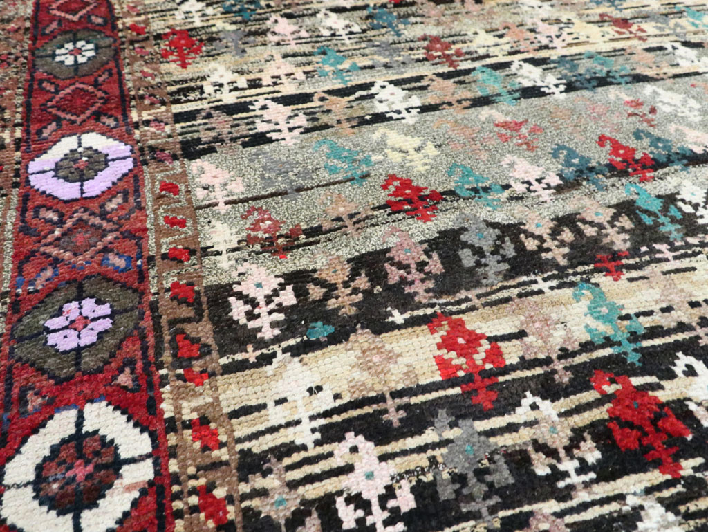 Vintage Persian Hamadan Rug, No.27866 - Staging