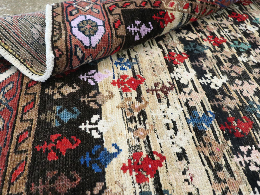 Vintage Persian Hamadan Rug, No.27866 - Staging