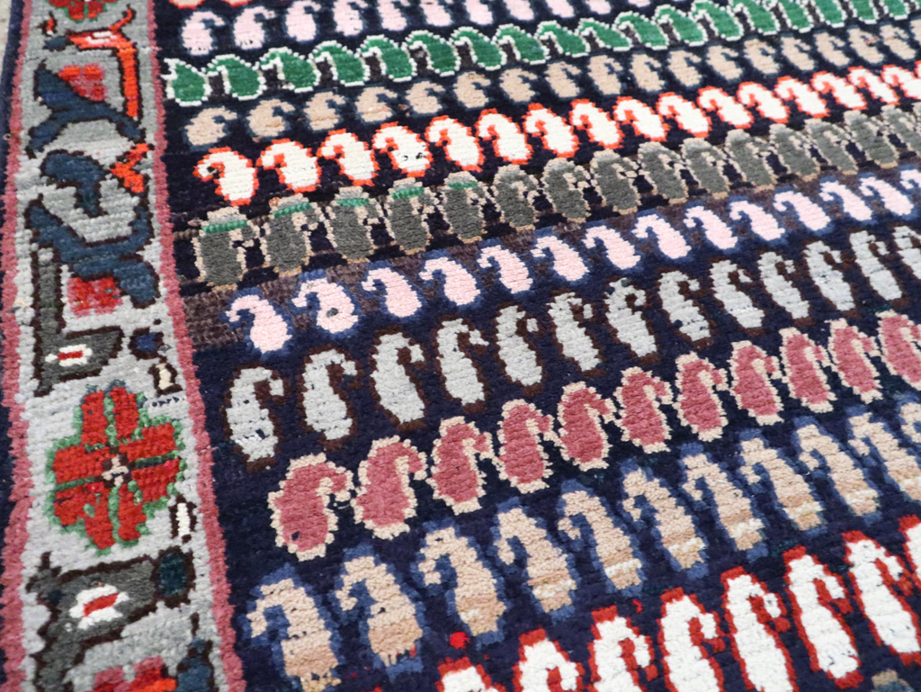 Vintage Persian Hamadan Rug, No.27871 - Staging