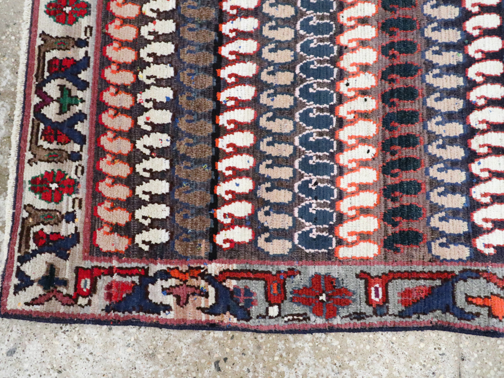 Vintage Persian Hamadan Rug, No.27871 - Staging
