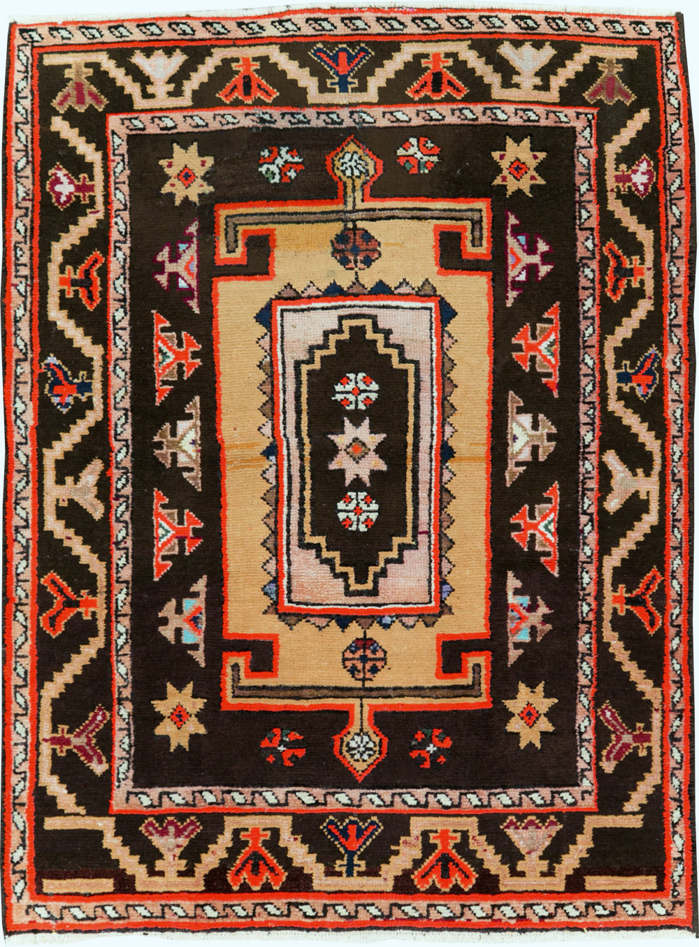 Vintage Persian Hamadan Rug, No.27876 - Staging