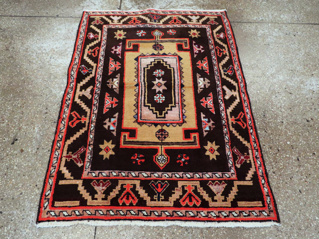 Vintage Persian Hamadan Rug, No.27876 - Staging