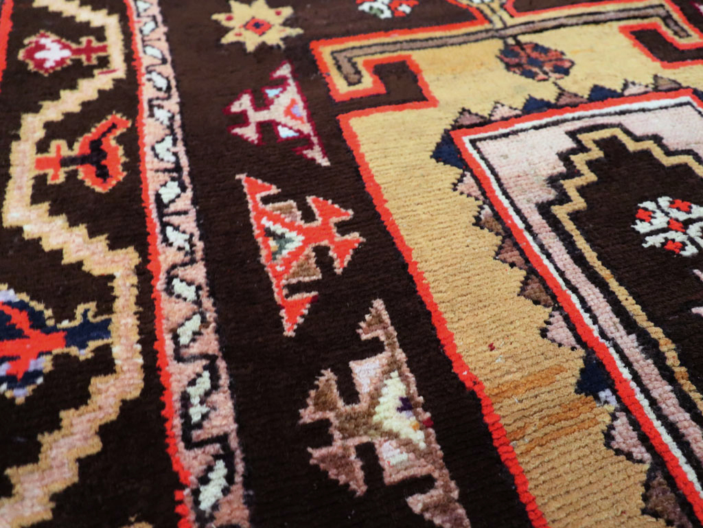 Vintage Persian Hamadan Rug, No.27876 - Staging