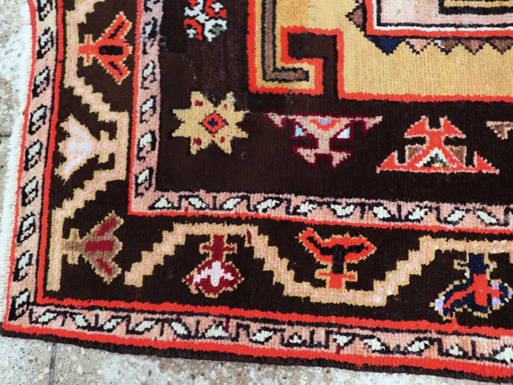 Vintage Persian Hamadan Rug, No.27876 - Staging