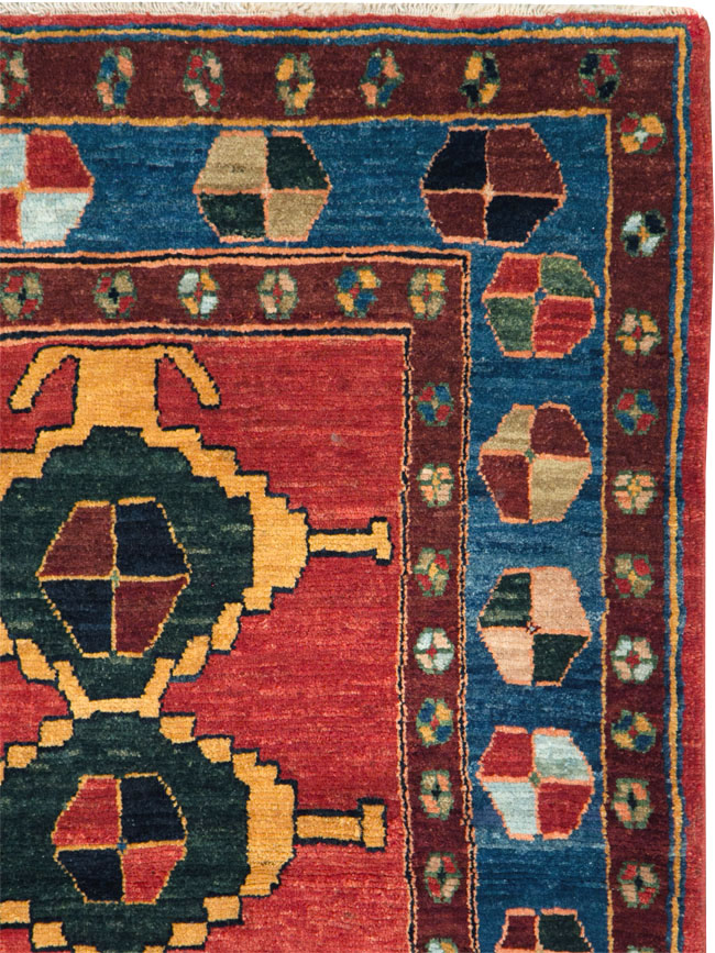 Modern Persian Gabbeh Rug, No.27878 - Staging