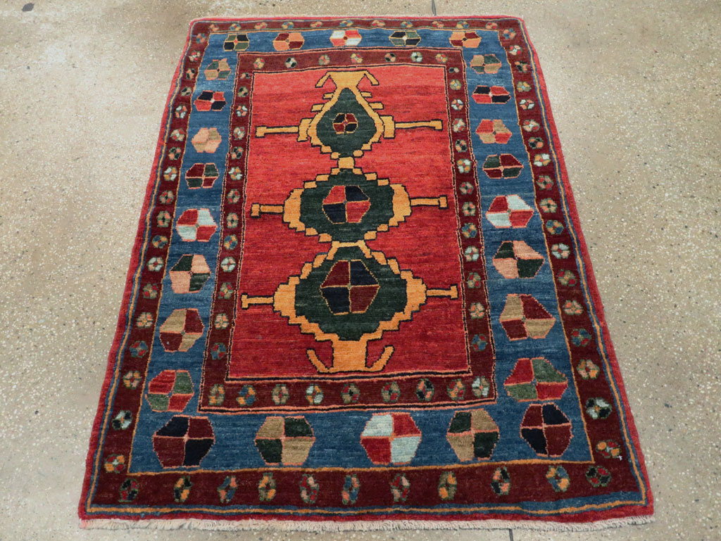 Modern Persian Gabbeh Rug, No.27878 - Staging