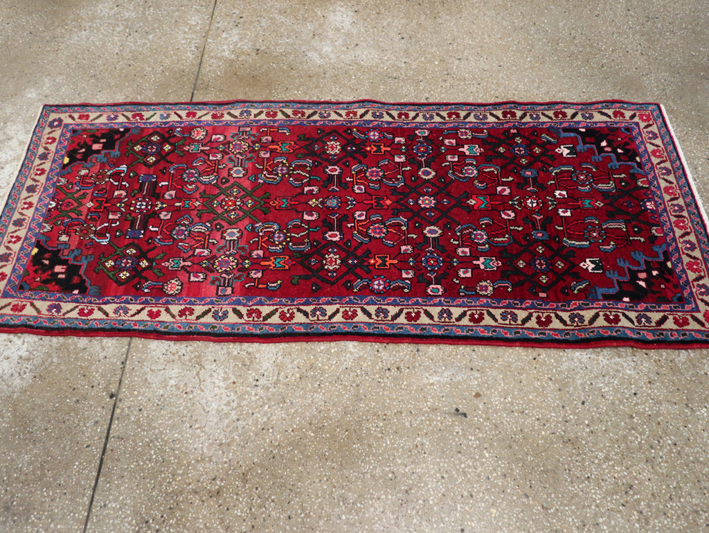 Vintage Persian Hamadan Rug, No.27879 - Staging