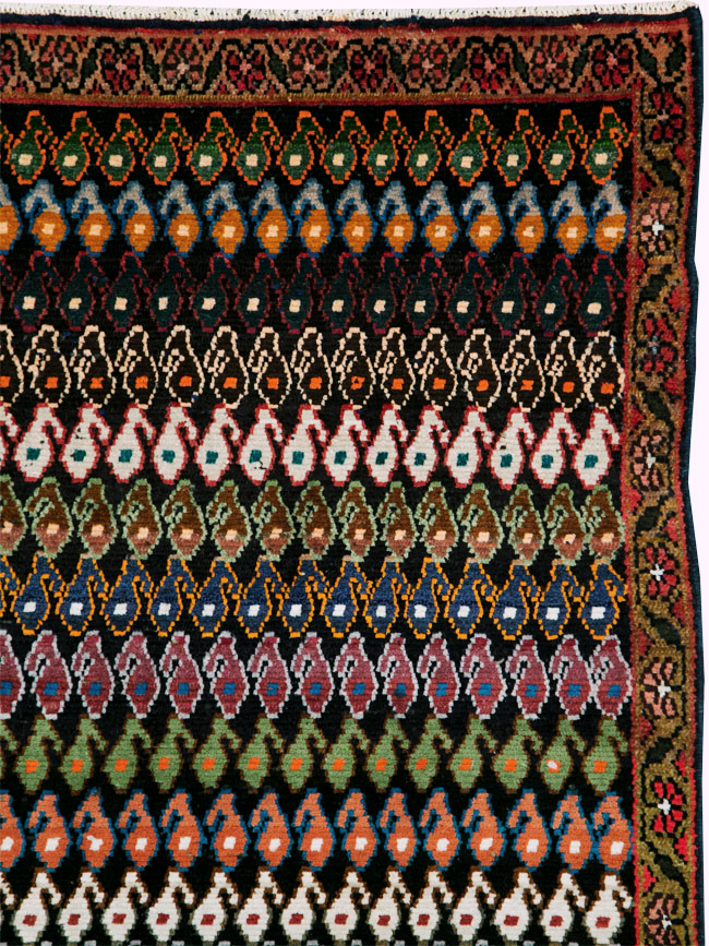 Vintage Persian Hamadan Rug, No.27881 - Staging