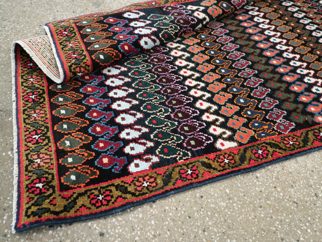 Vintage Persian Hamadan Rug, No.27881 - Staging