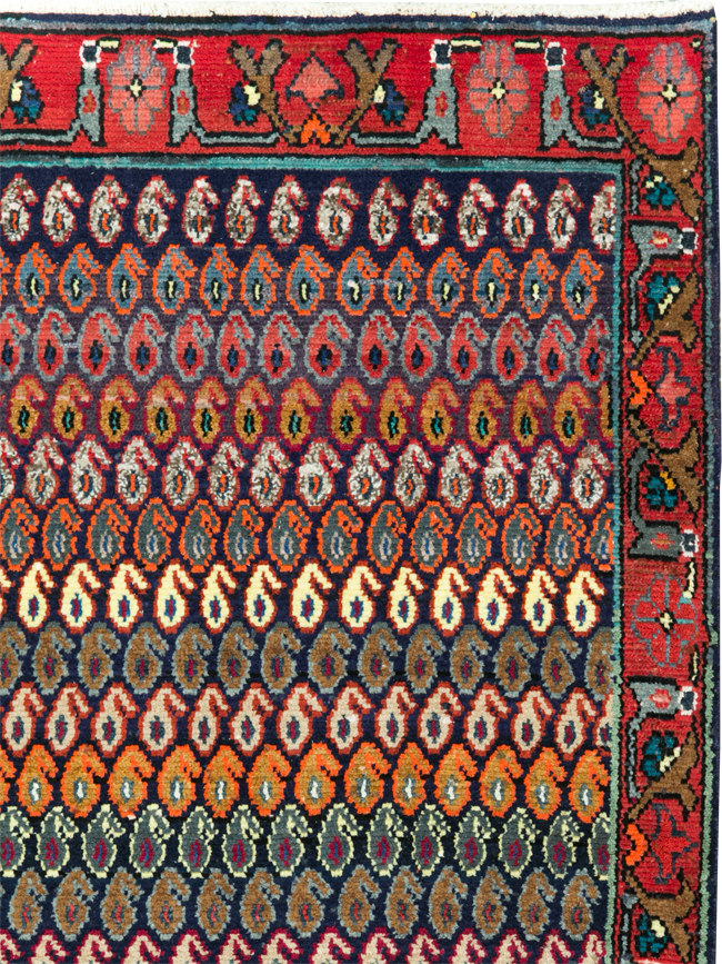Vintage Persian Hamadan Rug, No.27882 - Staging