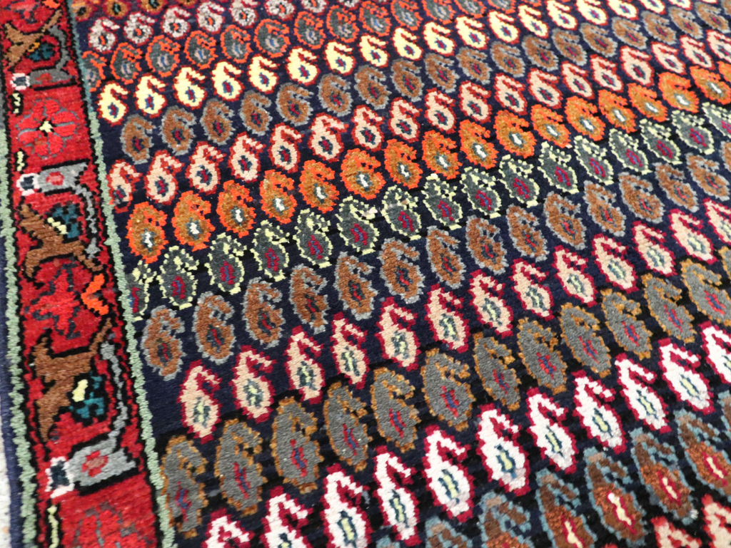 Vintage Persian Hamadan Rug, No.27882 - Staging