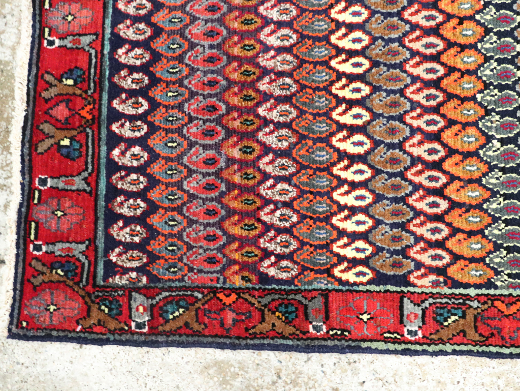 Vintage Persian Hamadan Rug, No.27882 - Staging