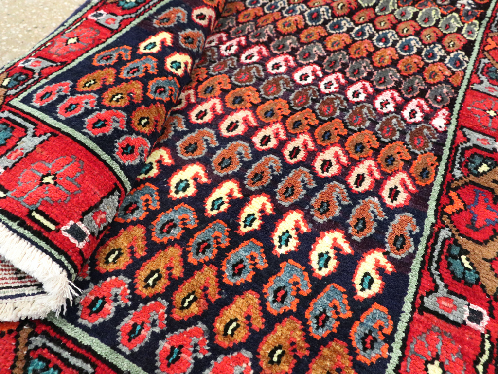 Vintage Persian Hamadan Rug, No.27882 - Staging