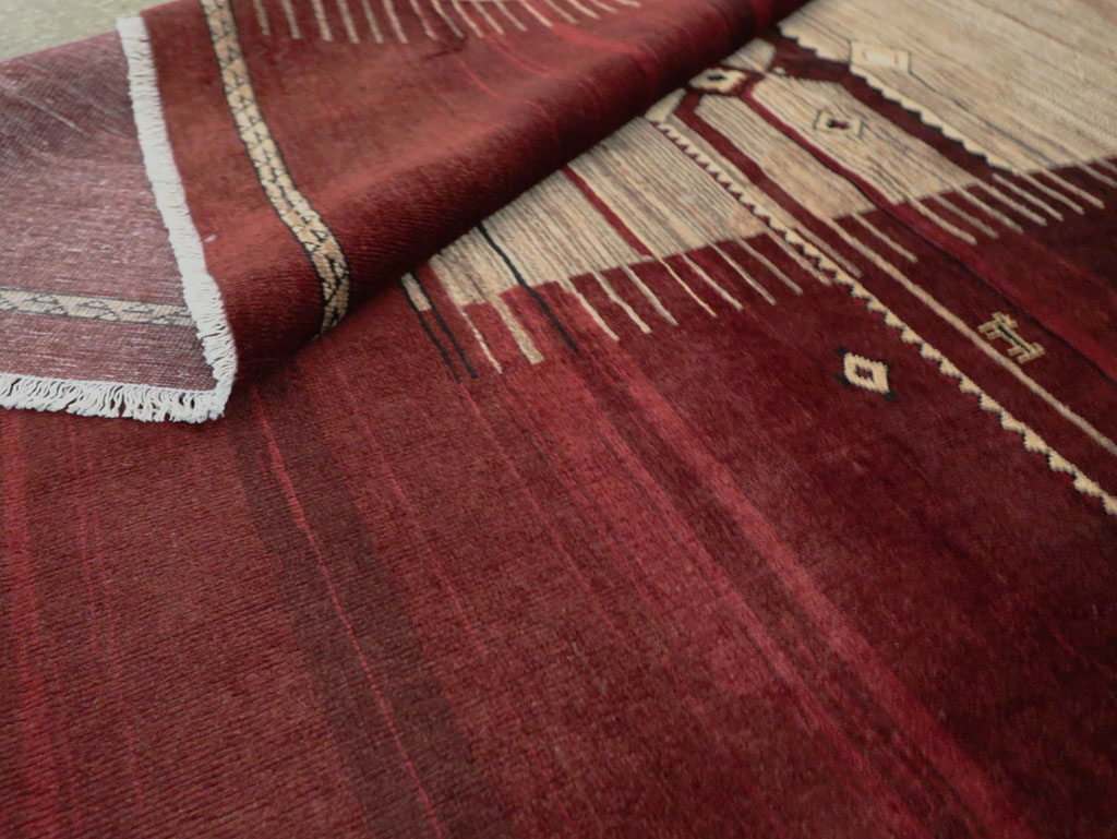 Vintage Persian Tabriz Rug, No.27885 - Staging