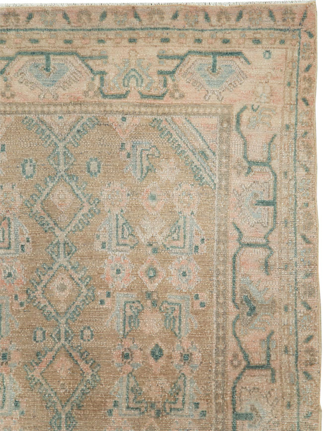 Vintage Persian Malayer Throw Rug, No.27890 - Staging