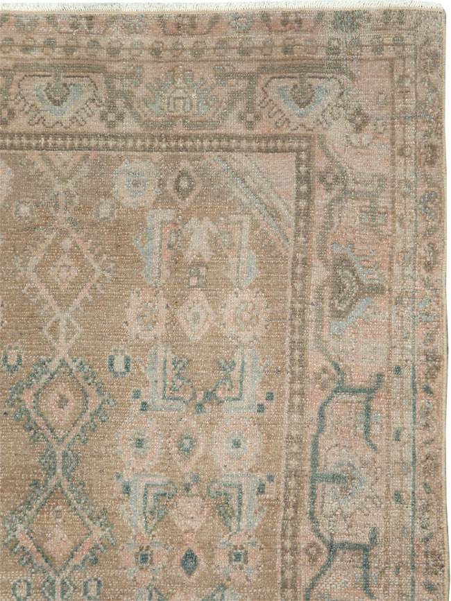 Vintage Persian Malayer Throw Rug, No.27890 - Staging