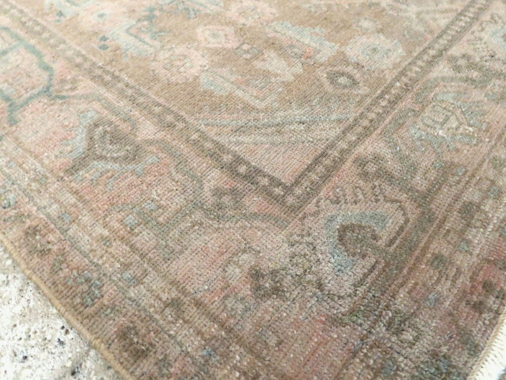 Vintage Persian Malayer Throw Rug, No.27890 - Staging