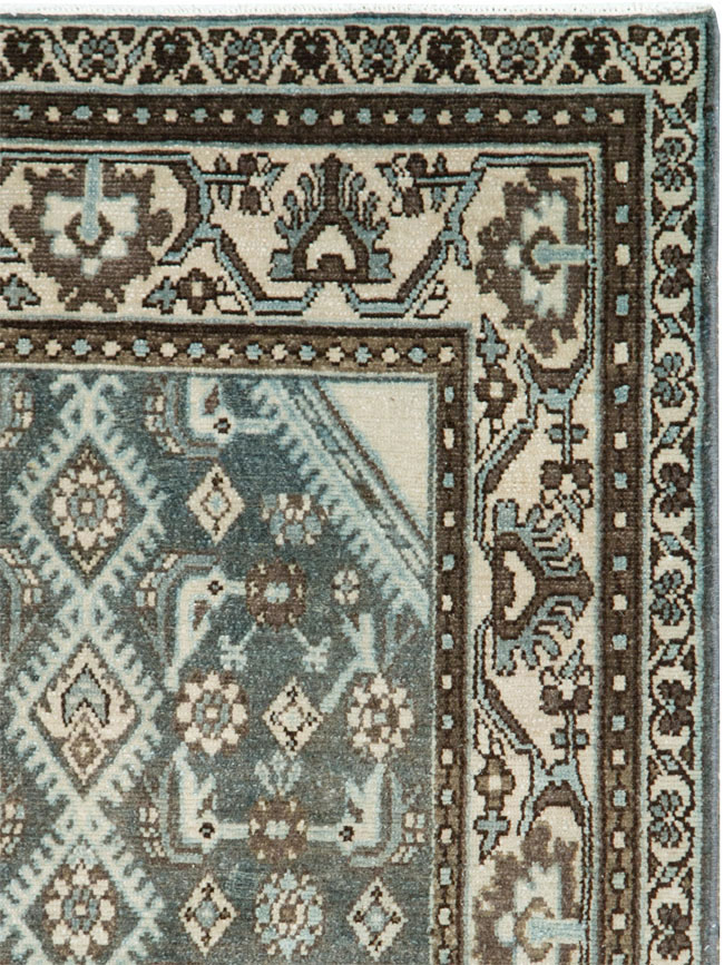 Vintage Persian Malayer Throw Rug (Pair: 1 of 2), No.27892 - Staging