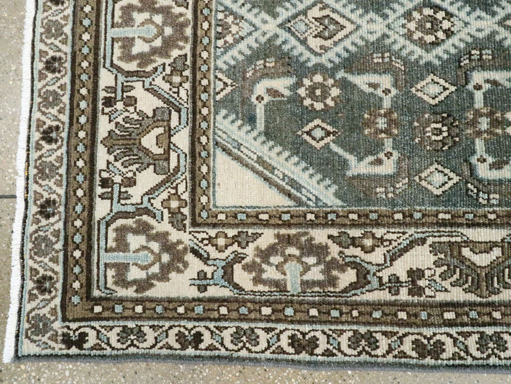 Vintage Persian Malayer Throw Rug (Pair: 1 of 2), No.27892 - Staging