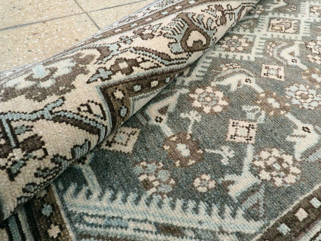 Vintage Persian Malayer Throw Rug (Pair: 1 of 2), No.27892 - Staging