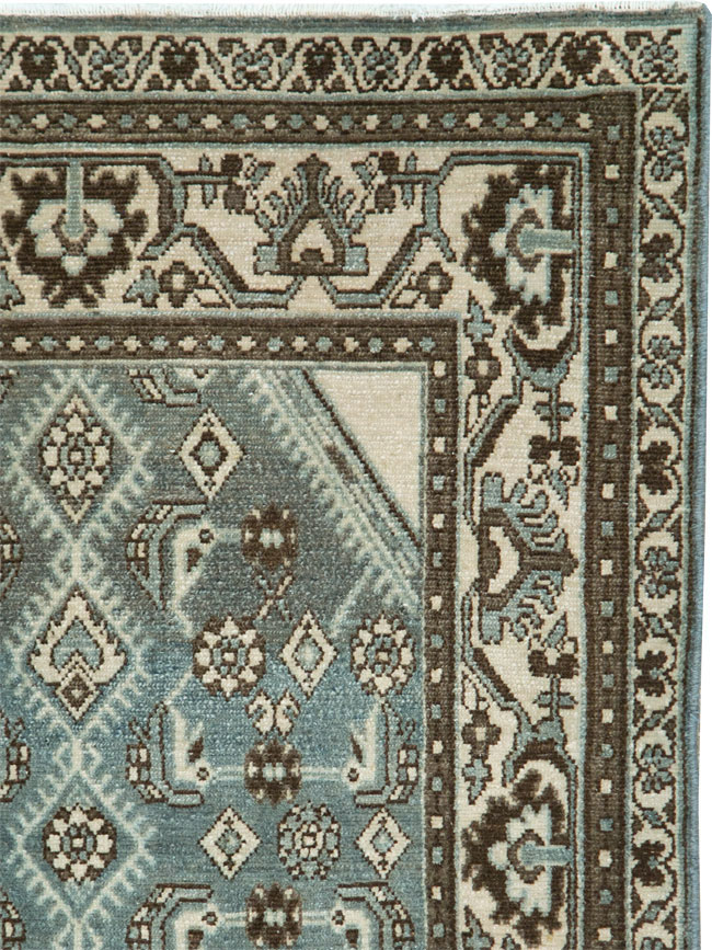 Vintage Persian Malayer Throw Rug (Pair: 2 of 2), No.27894 - Staging