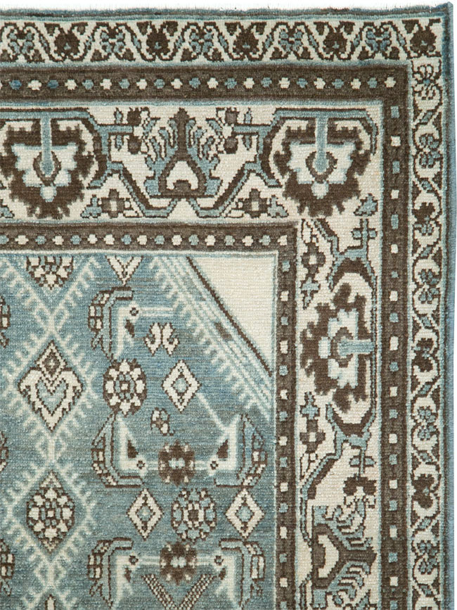 Vintage Persian Malayer Throw Rug (Pair: 2 of 2), No.27894 - Staging