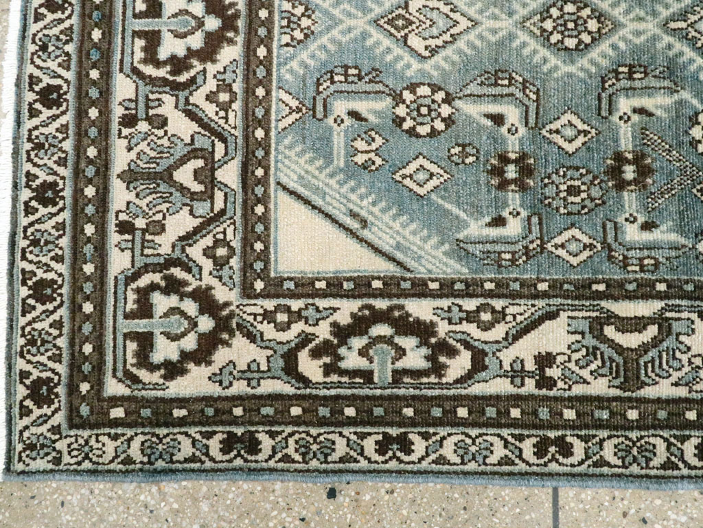 Vintage Persian Malayer Throw Rug (Pair: 2 of 2), No.27894 - Staging