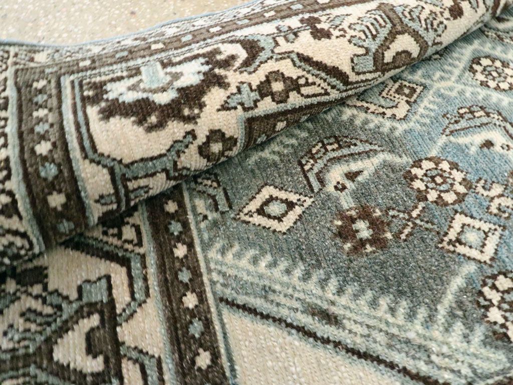 Vintage Persian Malayer Throw Rug (Pair: 2 of 2), No.27894 - Staging