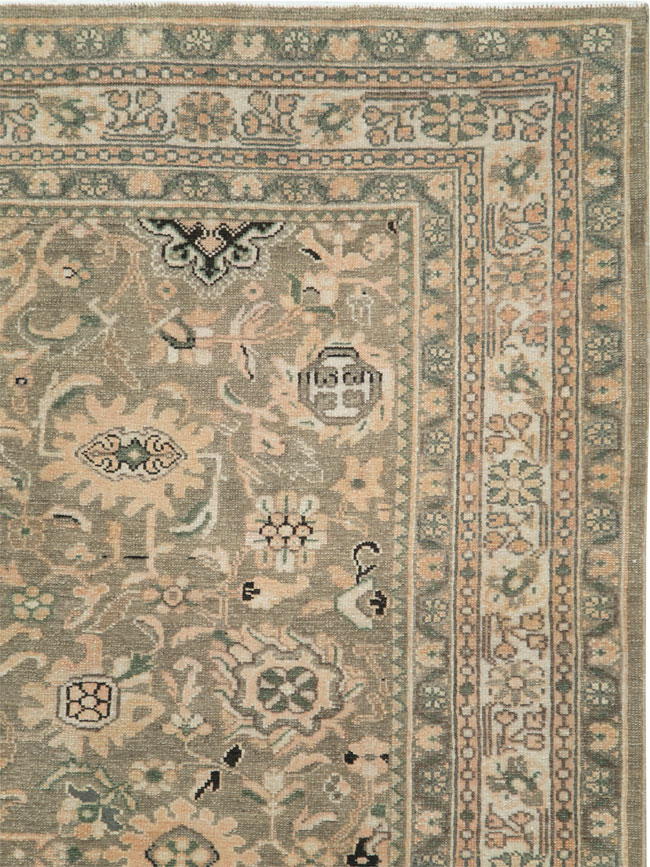 Vintage Persian Malayer Accent Rug (Pair: 1 of 2), No.27898 - Staging