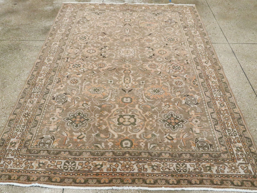 Vintage Persian Malayer Accent Rug (Pair: 1 of 2), No.27898 - Staging