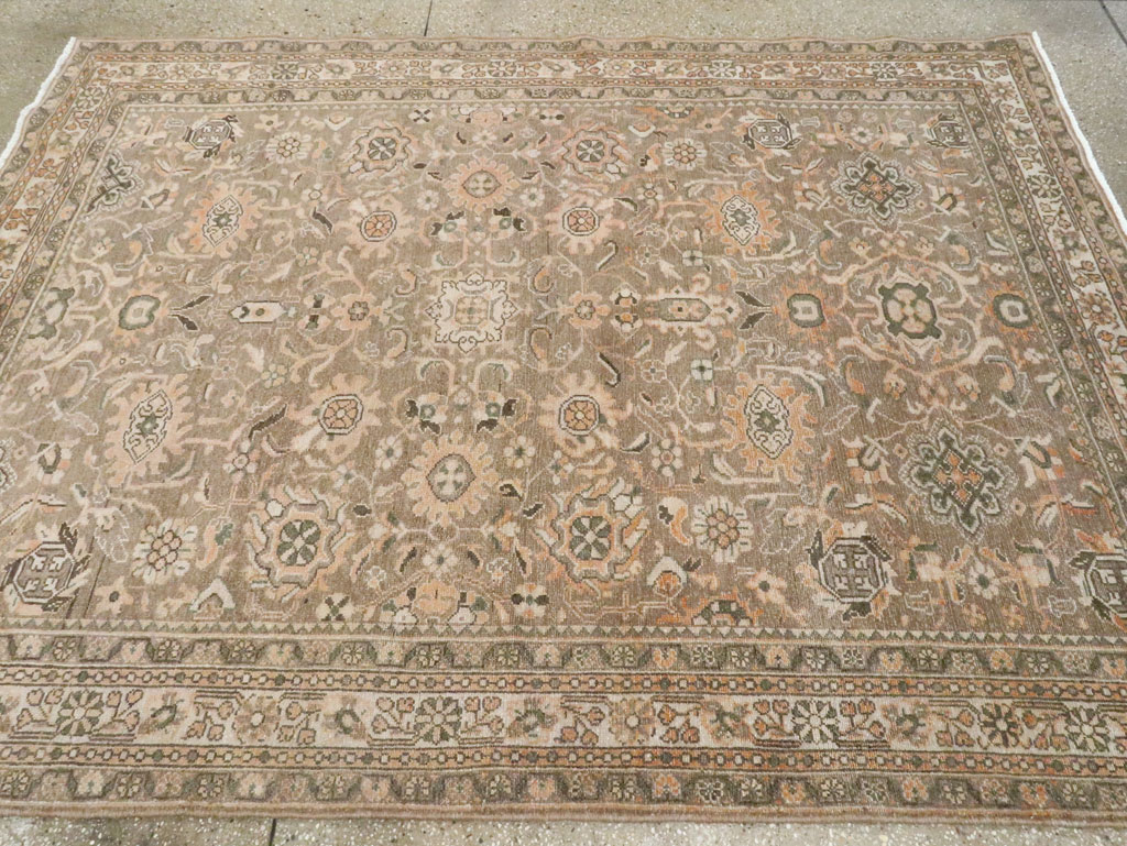 Vintage Persian Malayer Accent Rug (Pair: 1 of 2), No.27898 - Staging