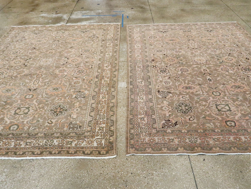 Vintage Persian Malayer Accent Rug (Pair: 1 of 2), No.27898 - Staging