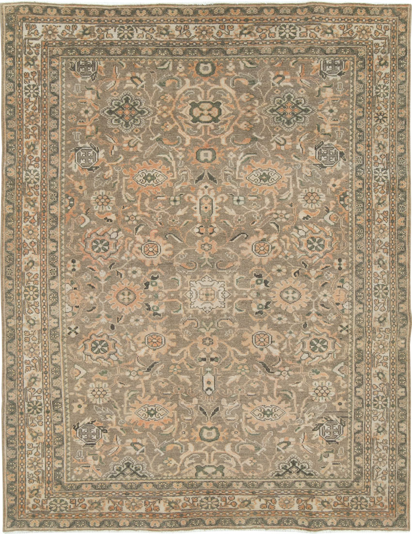 Vintage Persian Malayer Accent Rug (Pair: 2 of 2), No.27899 - Staging
