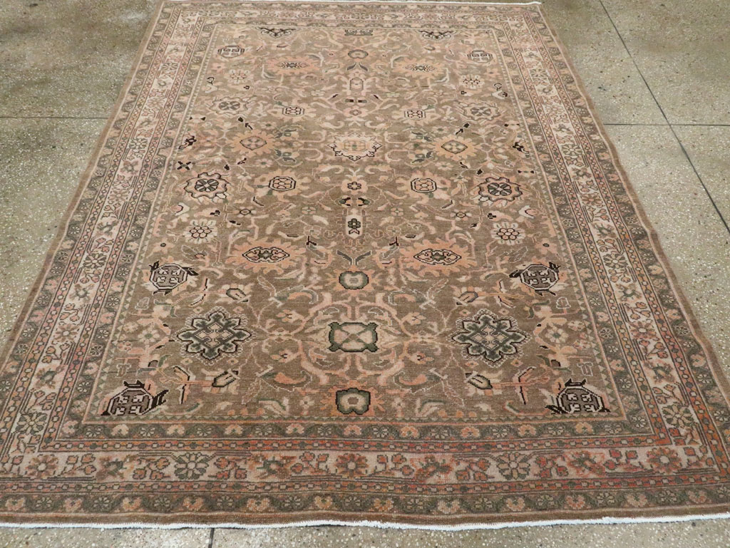 Vintage Persian Malayer Accent Rug (Pair: 2 of 2), No.27899 - Staging