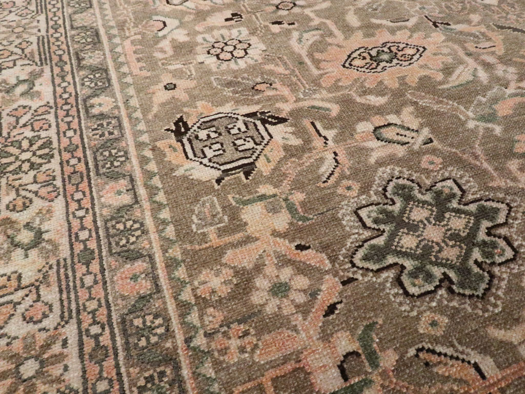 Vintage Persian Malayer Accent Rug (Pair: 2 of 2), No.27899 - Staging