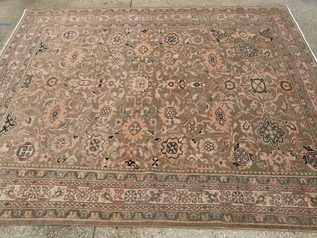 Vintage Persian Malayer Accent Rug (Pair: 2 of 2), No.27899 - Staging