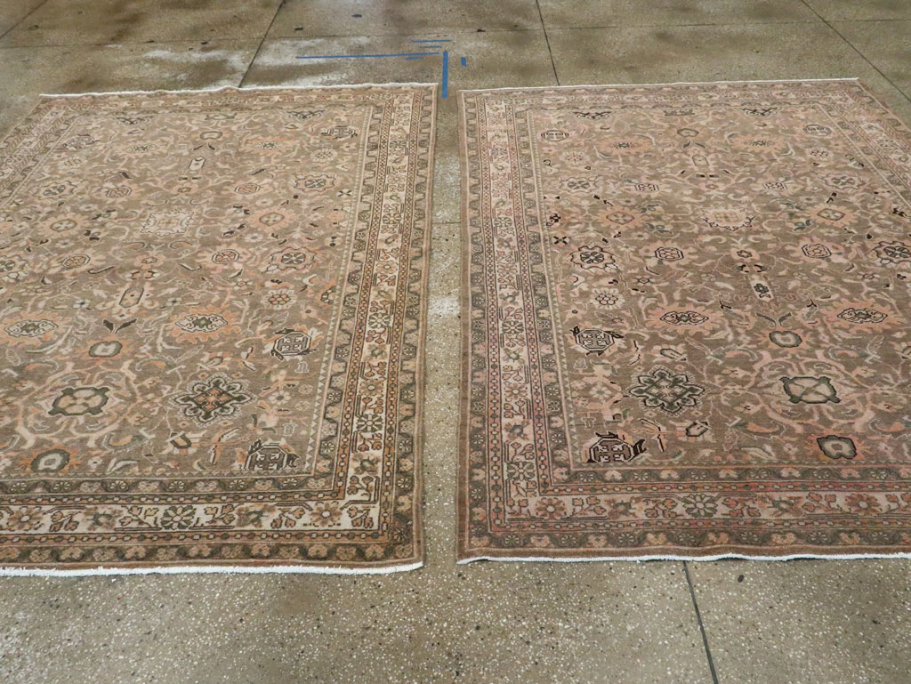 Vintage Persian Malayer Accent Rug (Pair: 2 of 2), No.27899 - Staging