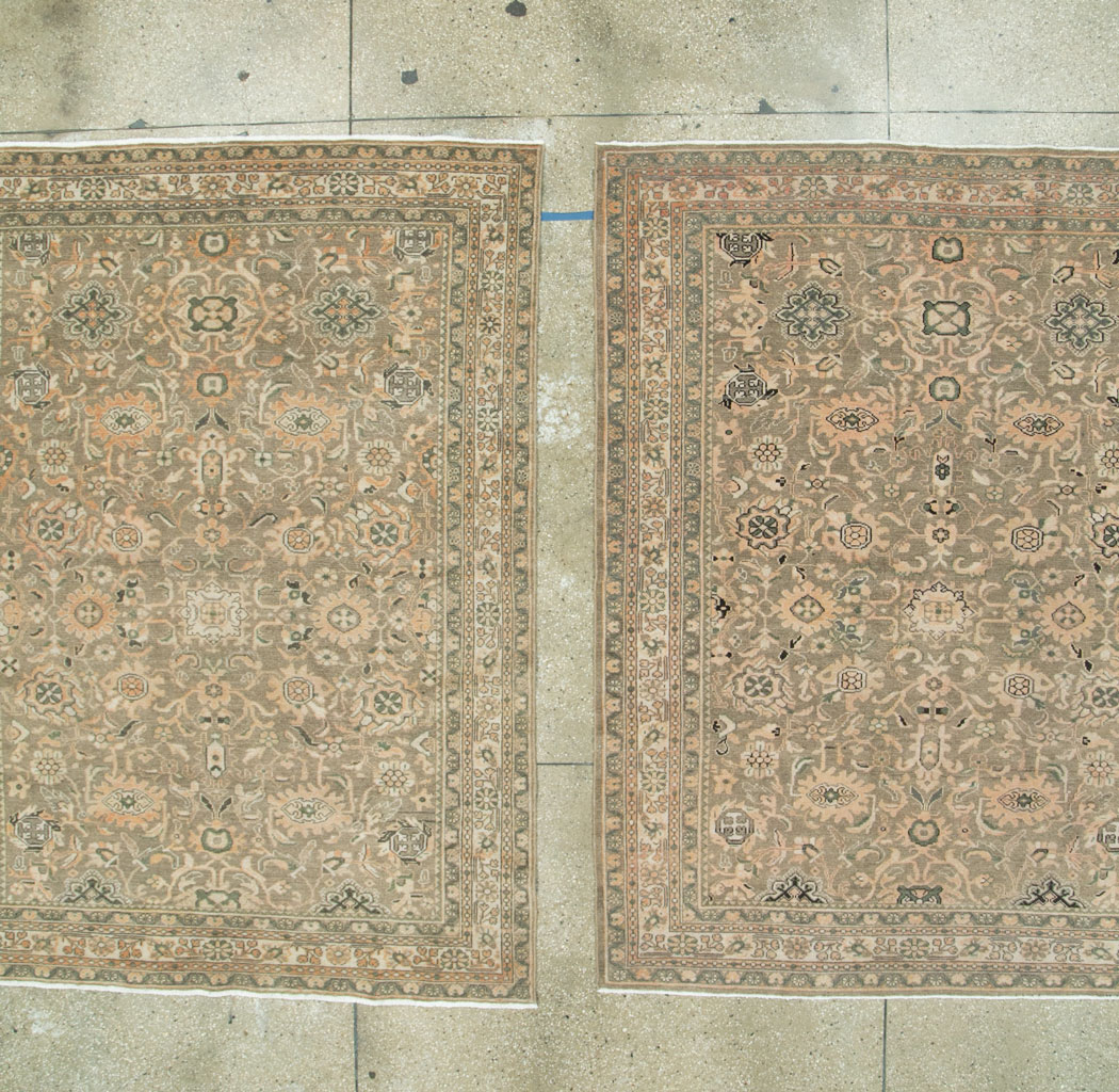Vintage Persian Malayer Accent Rug (Pair: 2 of 2), No.27899 - Staging