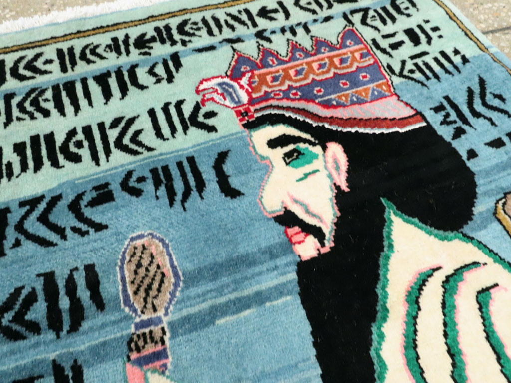 Persian Tabriz Pictorial Rug, No.27918 - Staging