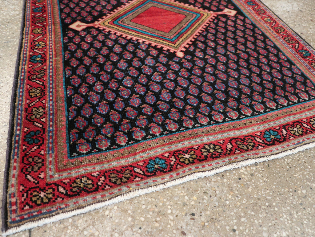 Vintage Persian Mahal Rug, No.27919 - Staging