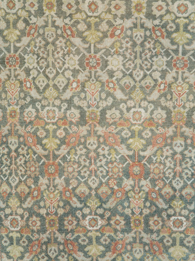 Antique Persian Mahal Gallery Carpet, No.27920 - Staging